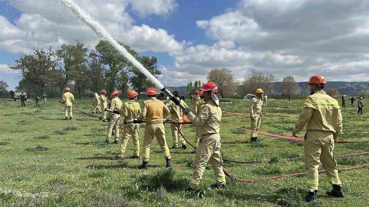 Burdur'da orman yangını tatbikatı