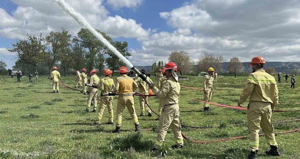 Burdur'da orman yangını tatbikatı yapıldı, 2026 sezonu tedbirleri açıklandı