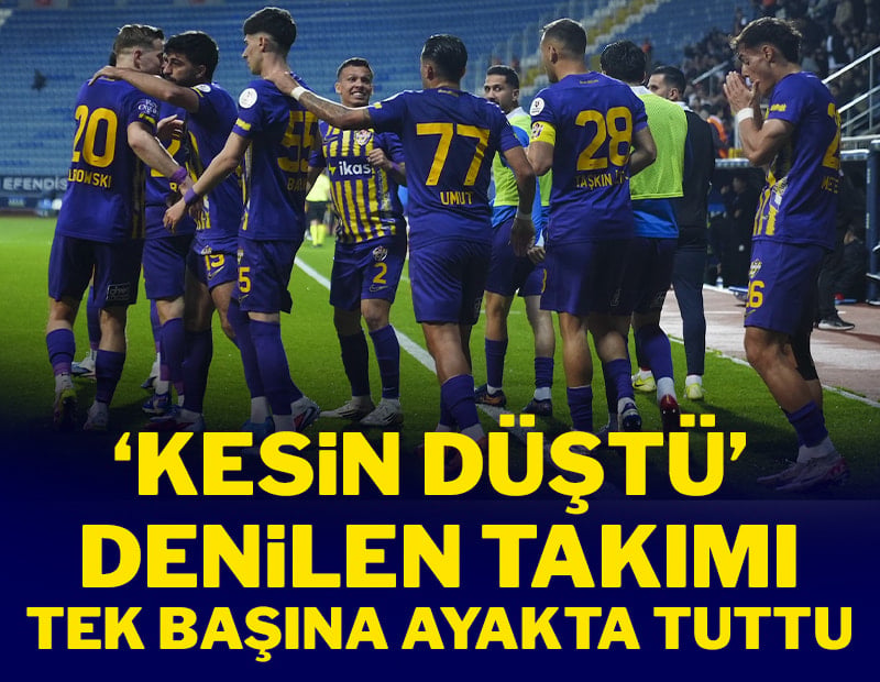 Kesin düştü denilen takımı tek başına ayakta tuttu!