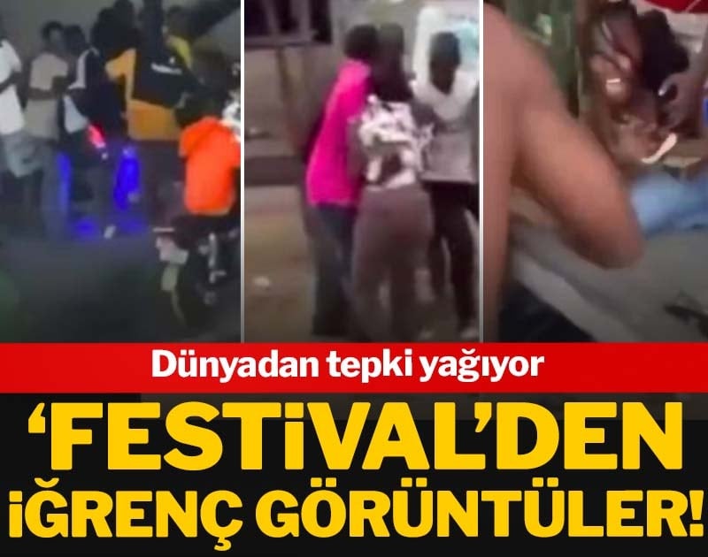 ‘Festival’den iğrenç görüntüler: Dünyadan tepki yağıyor