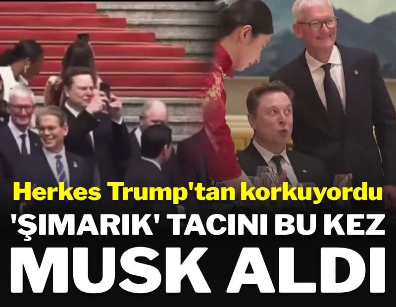 Herkes Trump'ı bekliyordu: Şımarık tacını bu kez Musk aldı