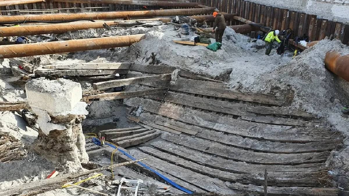 İnşaat işçileri kazmayı vurur vurmaz tarih fışkırdı: Tesadüfen 660 yıllık enkaz bulundu