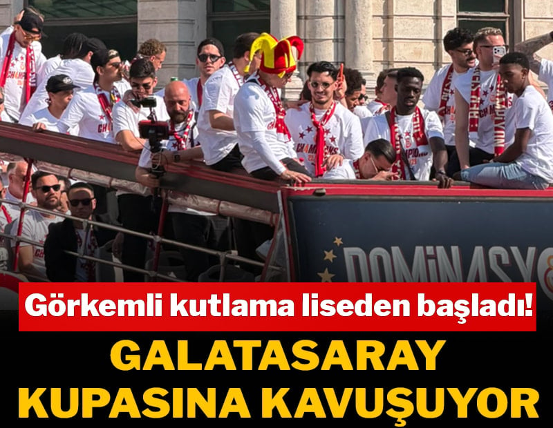 Galatasaray kupasına kavuşuyor: Saniye saniye şampiyonluk kutlaması