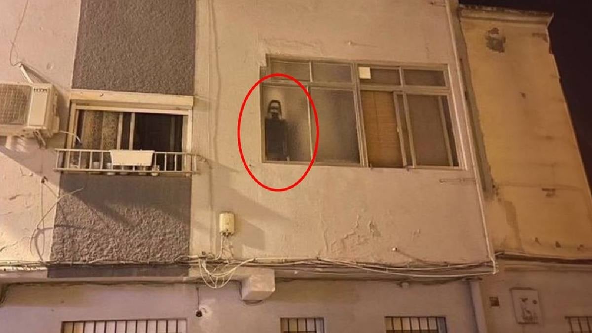 Pencerede beliren görüntü korkuttu, gerçek sonradan ortaya çıktı