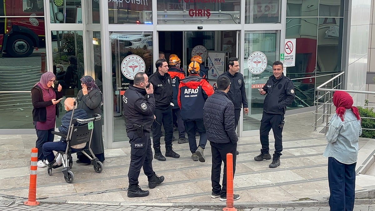 Hastanede yangın paniği