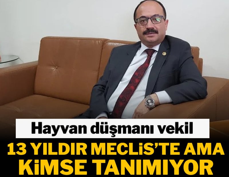 Hayvan düşmanı vekil, 13 yıldır Meclis’te ama kimse tanımıyor