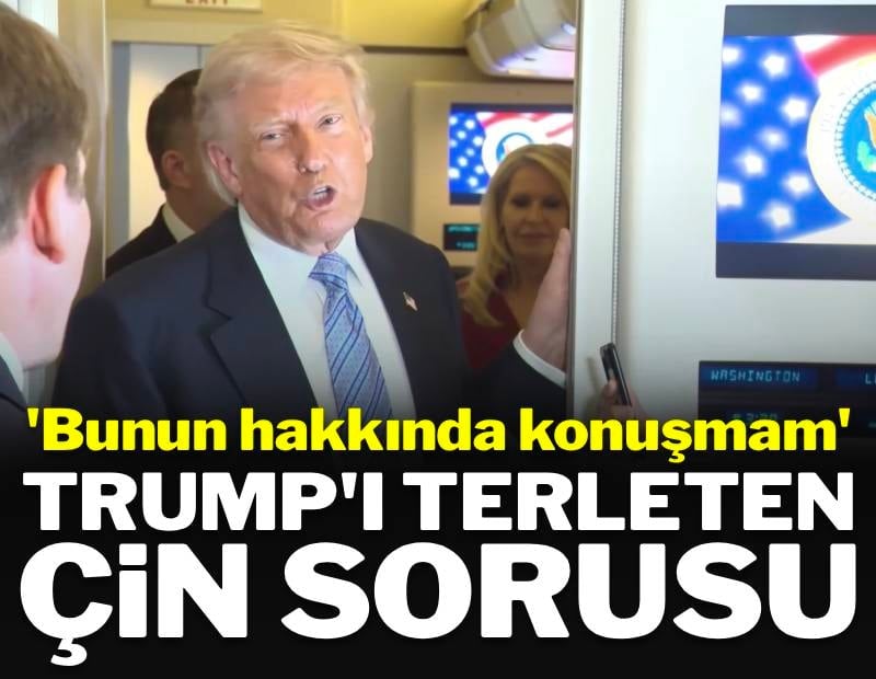 'Bunun hakkında konuşamam' dedi: Gazetecilerden Trump'ı terleten Çin sorusu