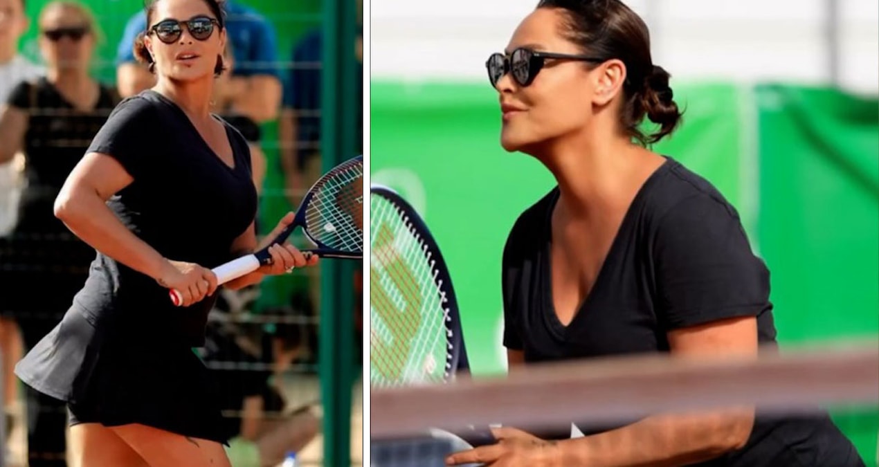 Hülya Avşar'ın tenis pozlarına yorum yağdı: 'Hepimize bu enerjiden lazım'