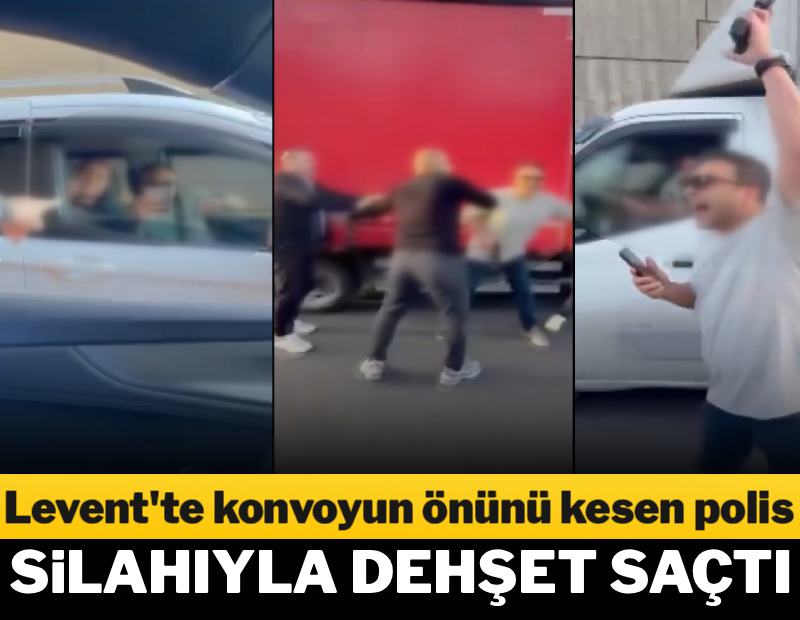 Trafikte tartıştığı aracın önünü kesen polis havaya ateş açtı!