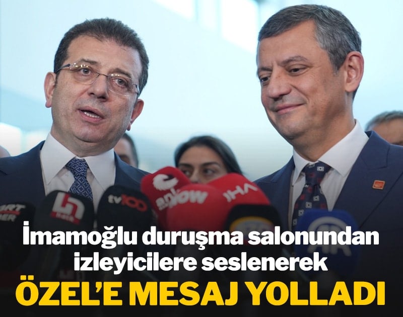 İmamoğlu'ndan Özgür Özel'e tam destek