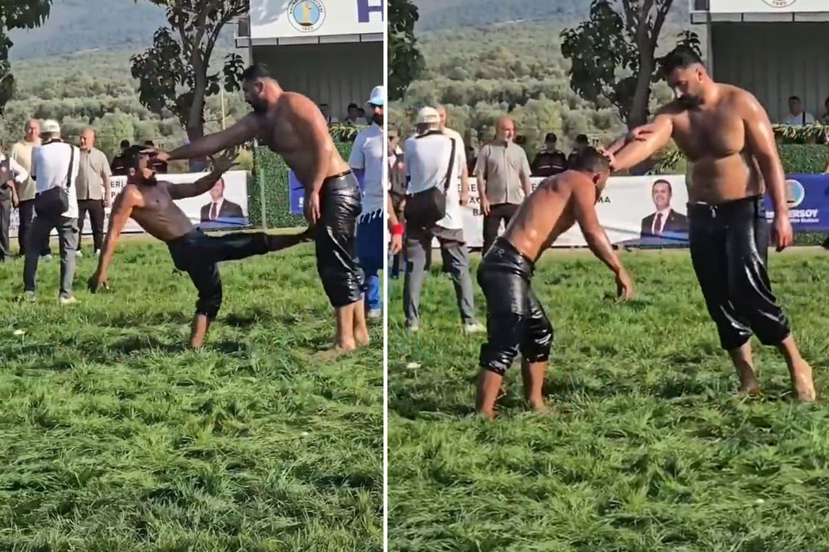 Kendisinden iki kat büyük rakibine kafa tuttu! 
