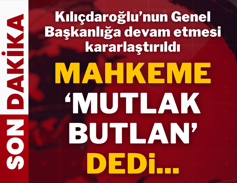 CHP'ye 'mutlak butlan' kararı