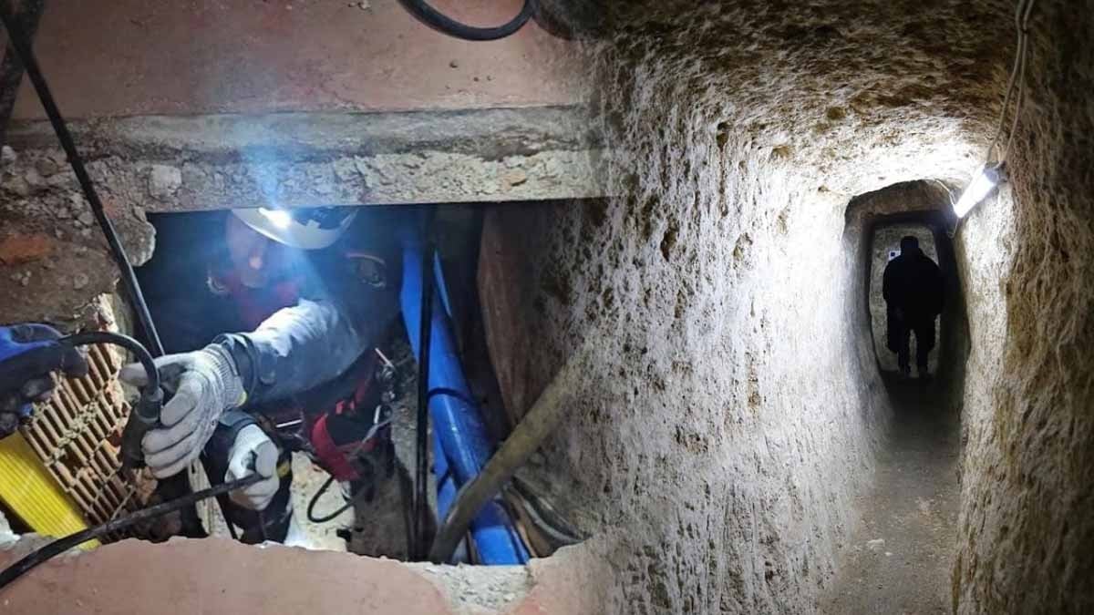 2 ülkeyi birbirine bağlayan 3 katlı labirent tünel keşfedildi