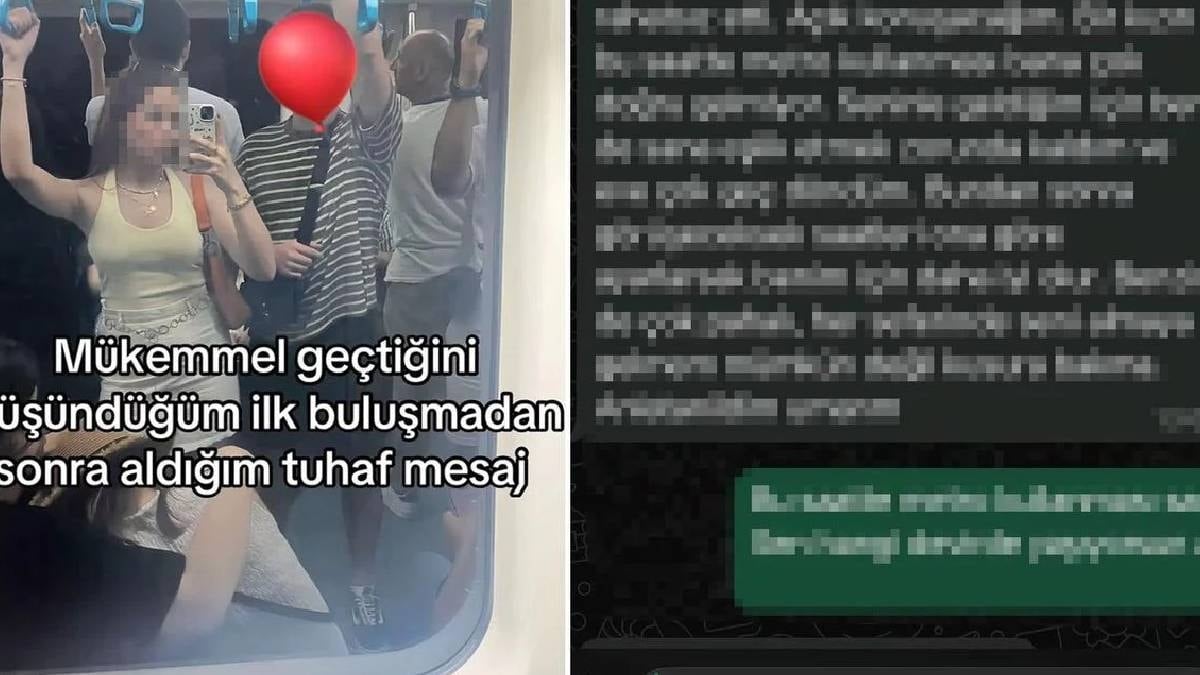 İlk buluşma sonrası aldığı mesajla şoke oldu