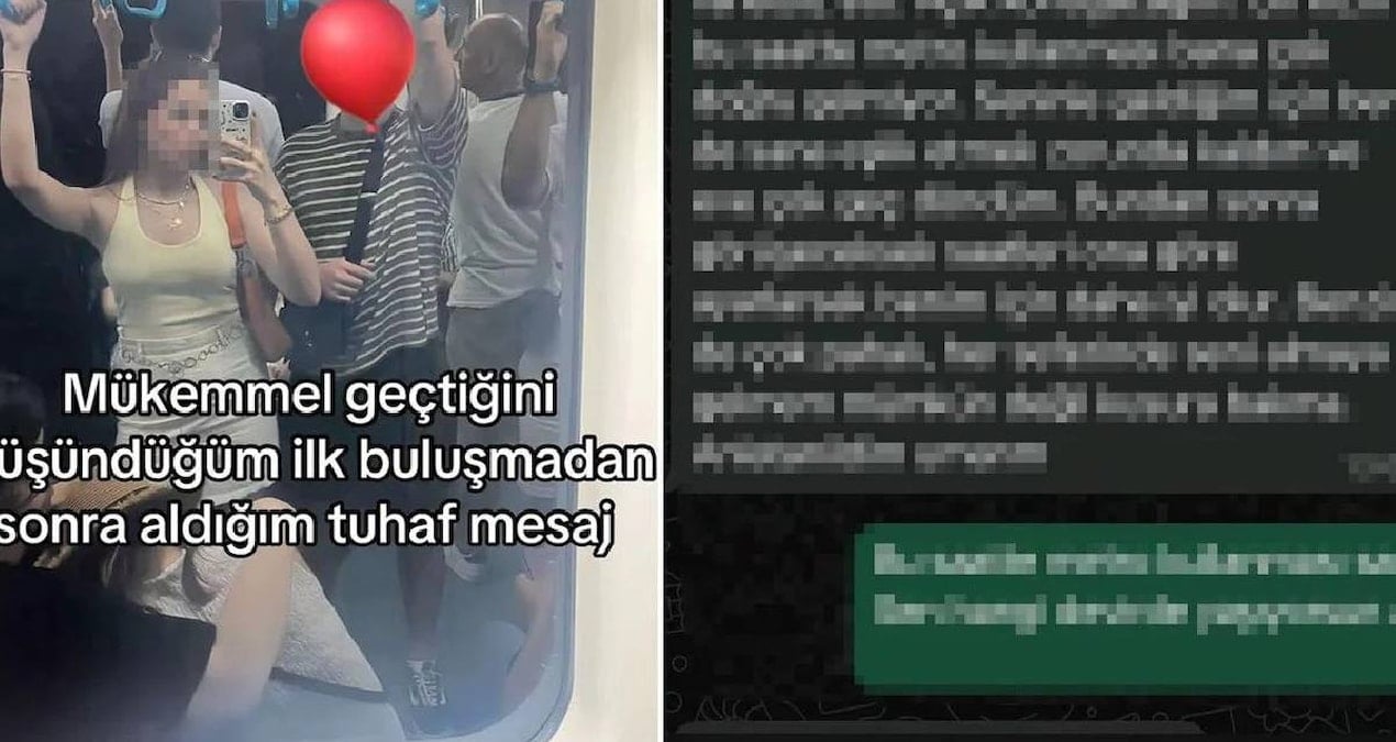 İlk buluşma sonrası aldığı mesajla şoke oldu