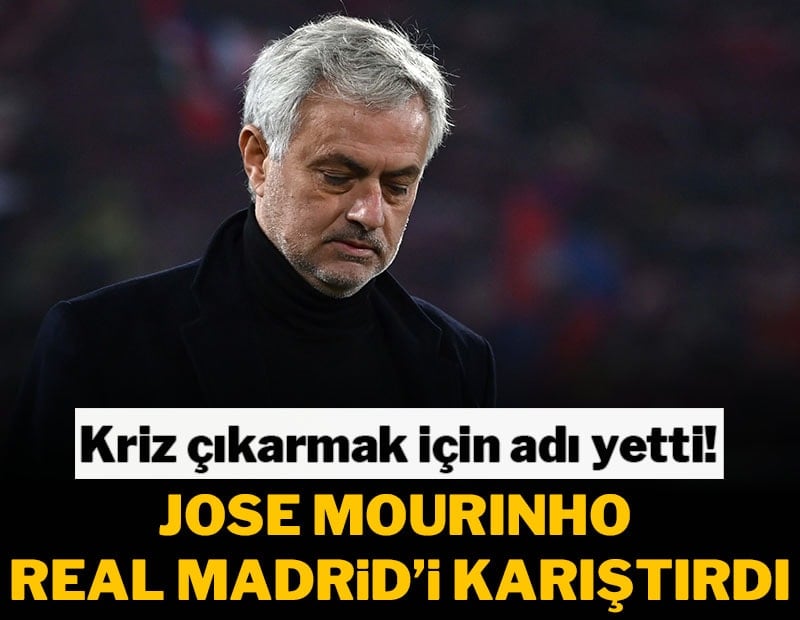 Jose Mourinho, Real Madrid'de kriz çıkarttı