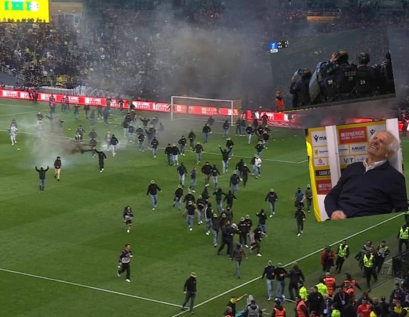 Küme düştüler sahaya daldılar! Eski Trabzonspor teknik direktörüne saldırdılar