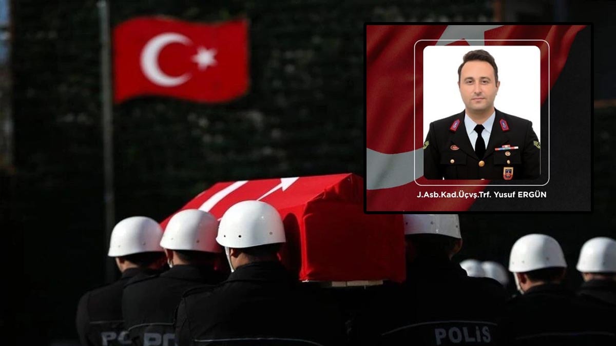 Otomobilin çarptığı Jandarma Astsubay Üstçavuş Ergün şehit oldu