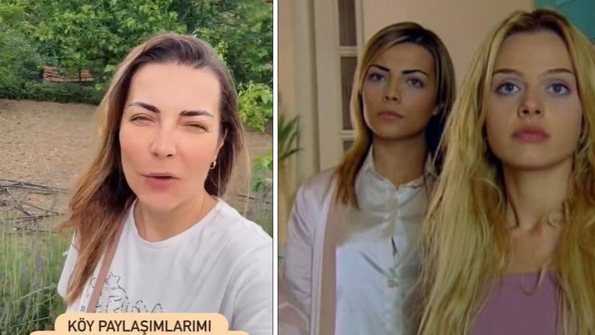 Bayramda İstanbul'u terk etti: Burcu Kara köyünde kiraz topladı