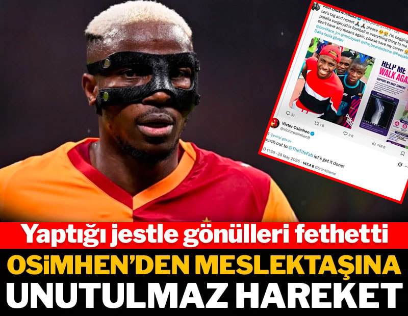 Victor Osimhen'den meslektaşına büyük iyilik