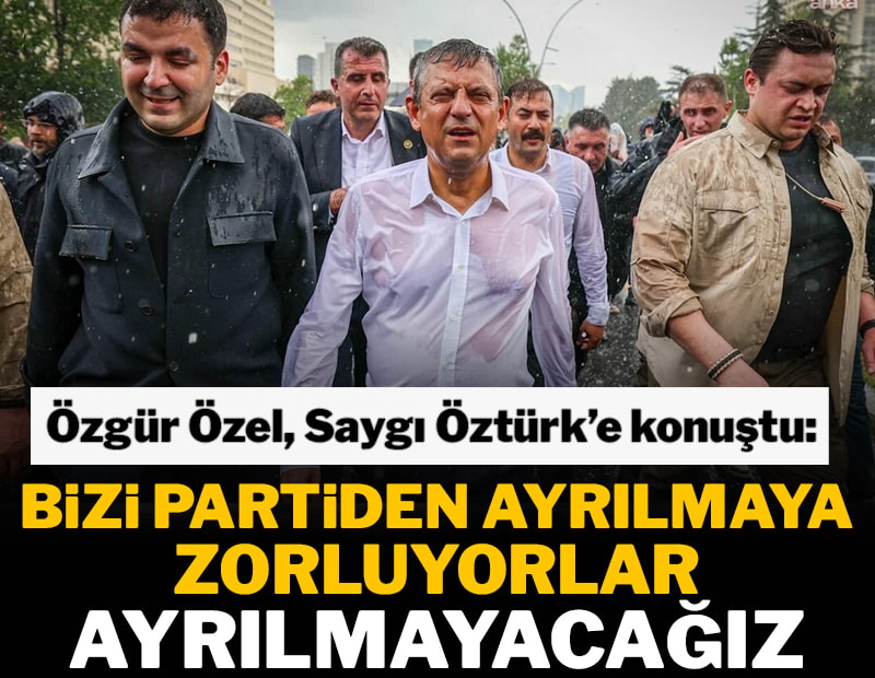 Bizi  CHP’den ayıramazlar