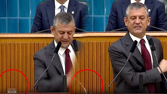 Burcu Köksal'a meydan okudu, masayı yumrukladı bardağı devirdi