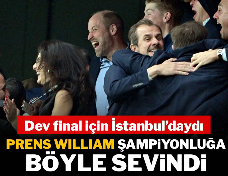 Aston Villa'nın şampiyonluğuna Prens William böyle sevindi