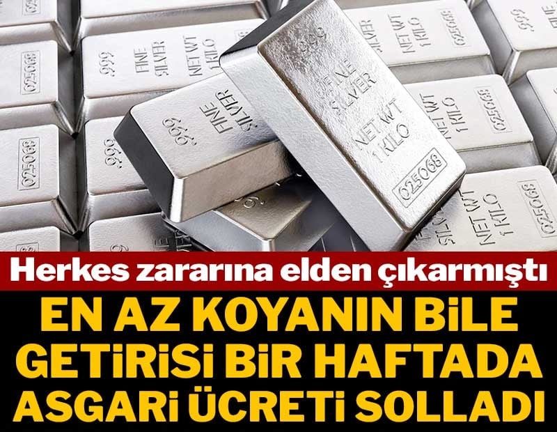 Gümüş bir haftada asgari ücreti solladı