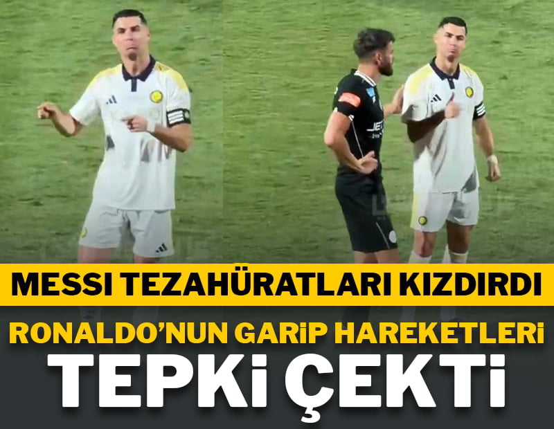 Messi tezahüratları Ronaldo'yu kızdırdı! Tepki çeken hareketler