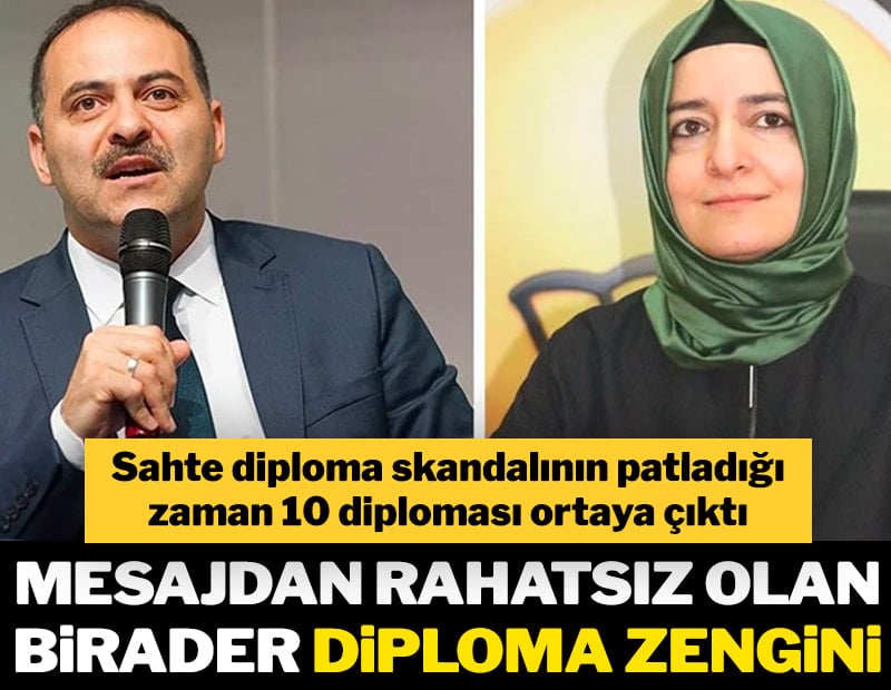 Mesajdan rahatsız olan birader diploma zengini