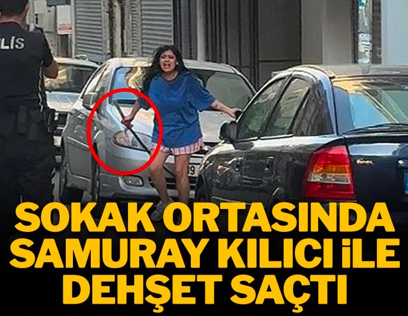 Sokak ortasında samuray kılıcı ile dehşet saçtı