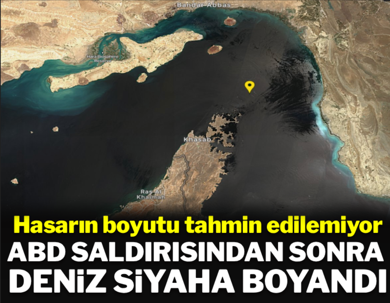 Hürmüz yeniden savaş alanı: ABD saldırısından sonra deniz siyaha boyadı