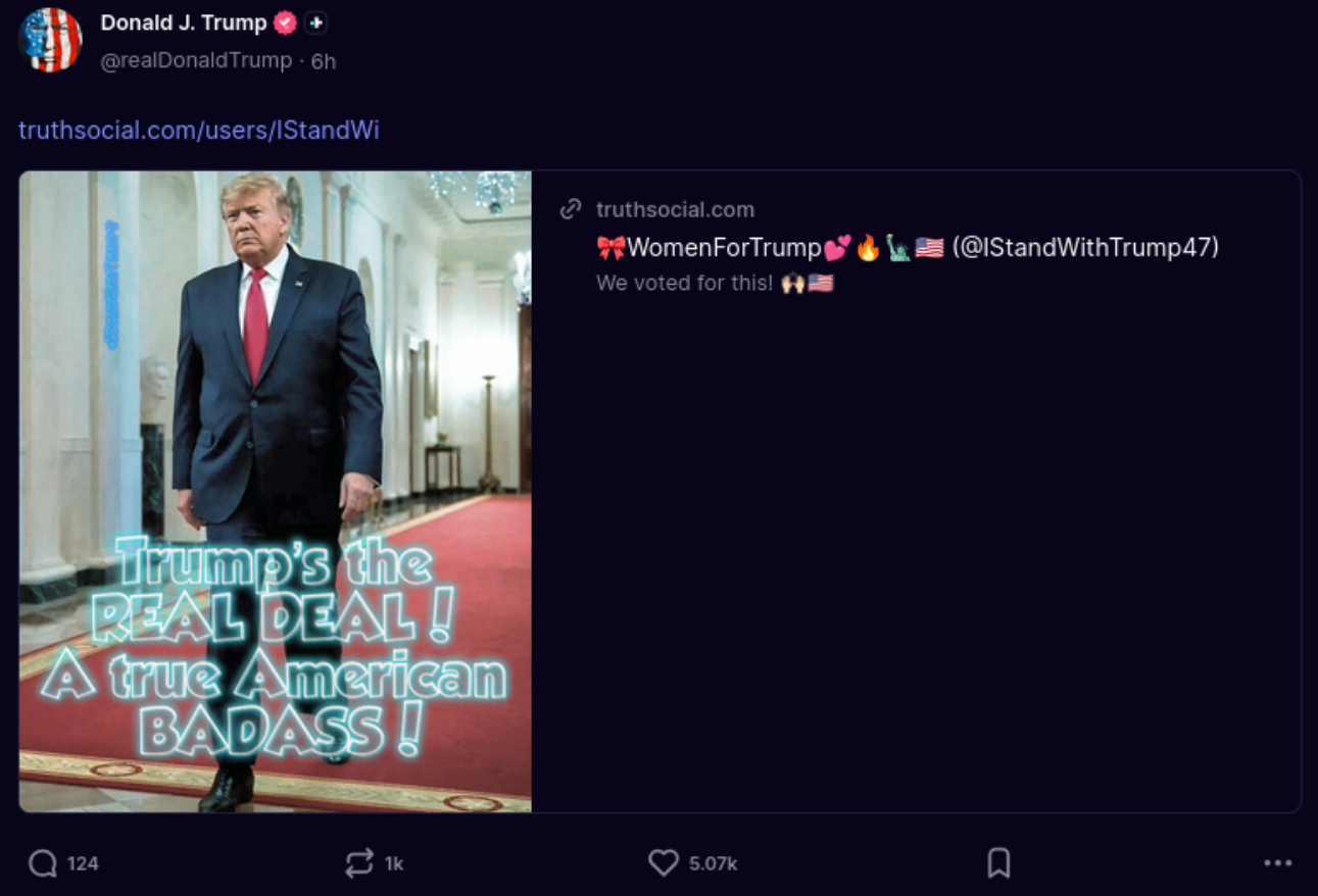 Fotoğrafta: Trump esaslı! Gerçek bir Amerikan delikanlısı!