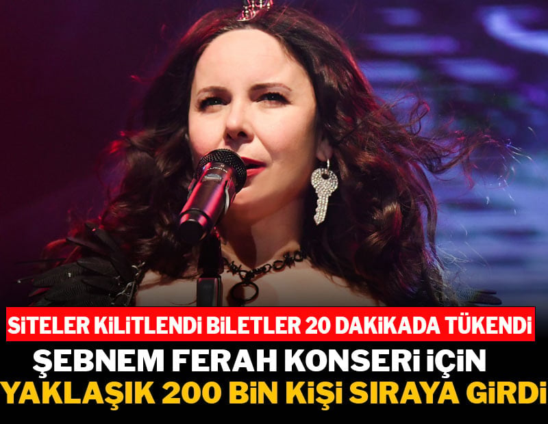 Şebnem Ferah’a yoğun ilgi: 140 binden fazla kişi online sırada