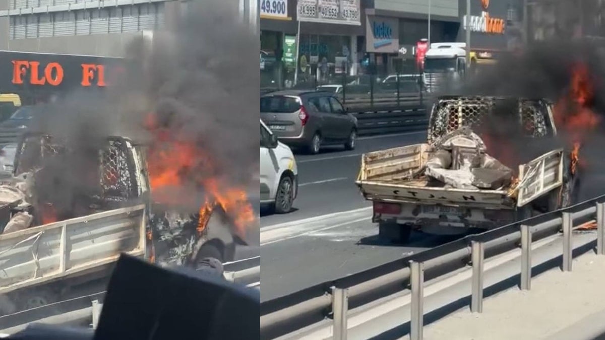 Seyir halindeyken bir anda alev aldı! İstanbul’da korkutan anlar