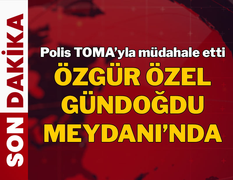 Son dakika... İzmir'de miting öncesi polis müdahalesi...