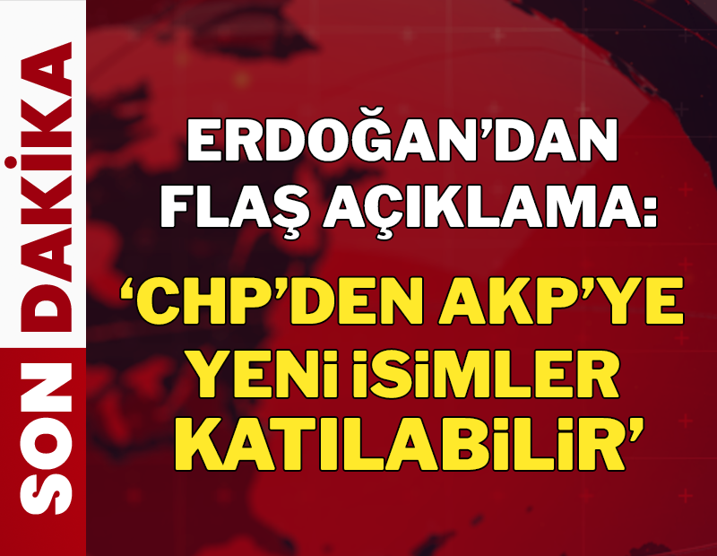 Son dakika... Cumhurbaşkanı Erdoğan 'yeni isimler olabilir' diyerek duyurdu