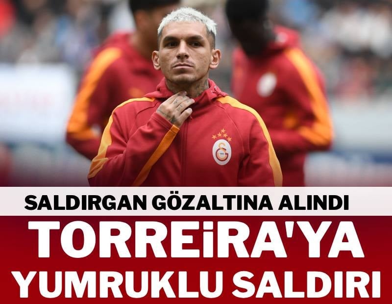 Galatasaray’ın yıldızına yumruklu saldırı! Saldırgan gözaltında