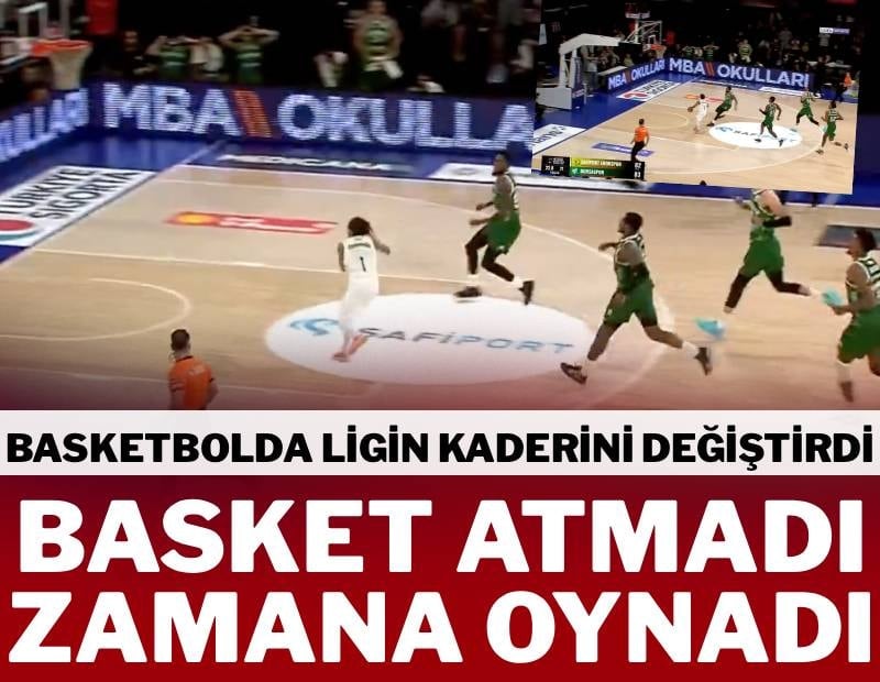 Takımı gerideyken basket atmadı zamana oynadı! Basketbolda ligin kaderini değiştirdi