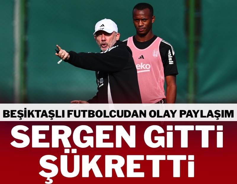 Sergen Yalçın’ın ayrılığı sonrası Beşiktaşlı futbolcudan olay paylaşım