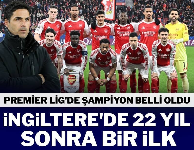 Premier Lig'de şampiyon belli oldu! Arsenal 22 yıllık hasreti bitirdi