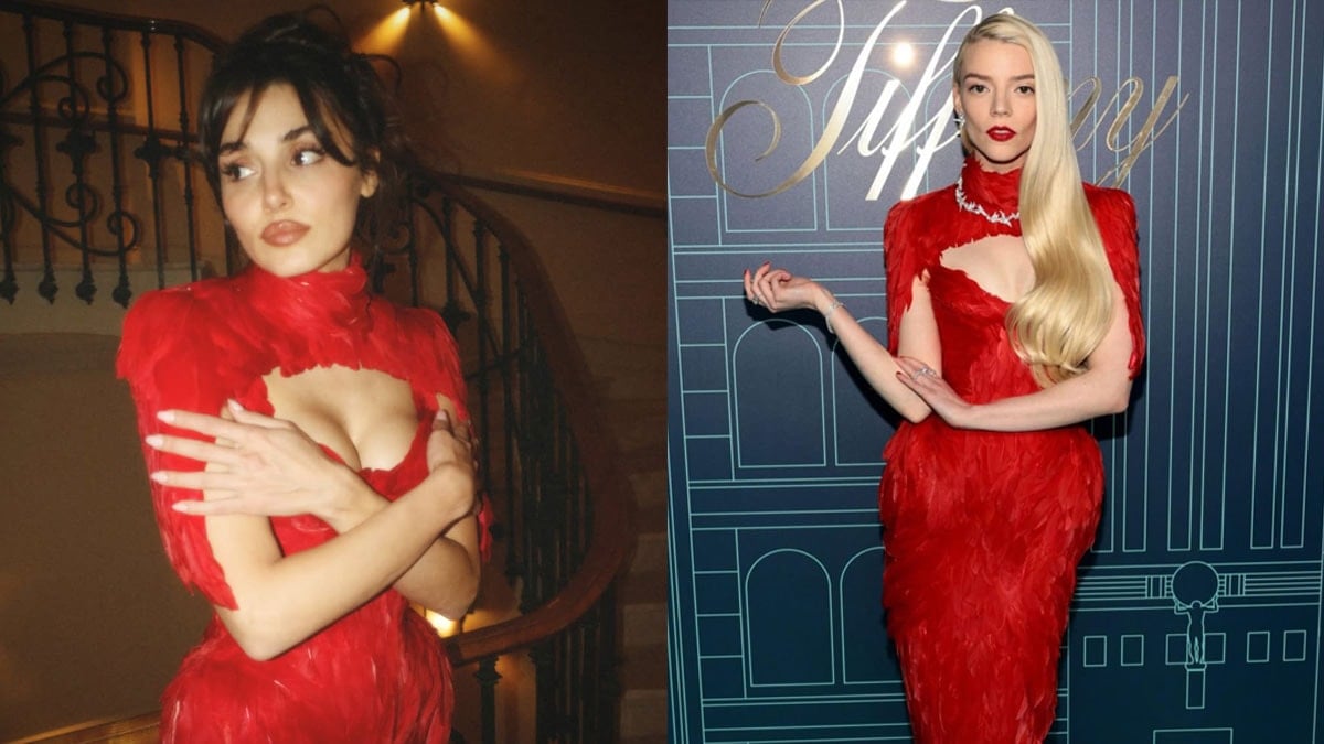 Hande Erçel’in kırmızı elbisesi olay oldu! Anya Taylor Joy ile pişti oldu