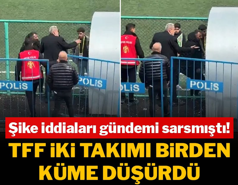 20 dakikada 4 gol atarak ligde kalmışlardı, TFF 2 takımı da küme düşürdü