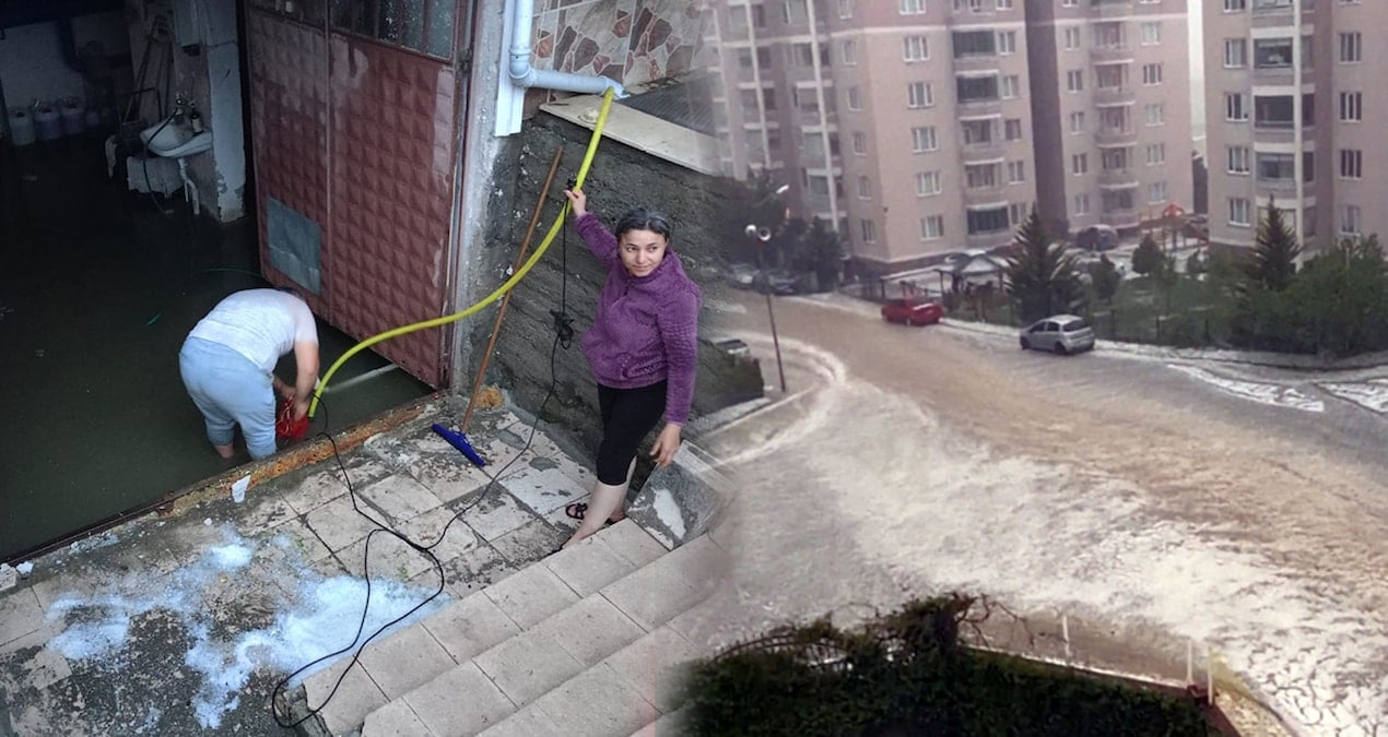 Tokat’ta sağanak hayatı felç etti: Ev ve iş yerlerini su bastı