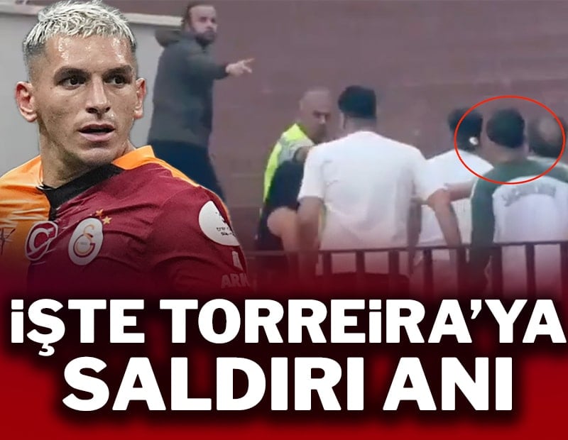 İşte Torreira'ya saldırı anı