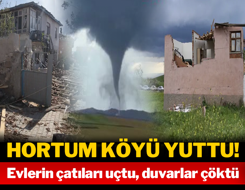 3 ili hortum vurdu! Evlerin çatıları uçtu, duvarlar çöktü
