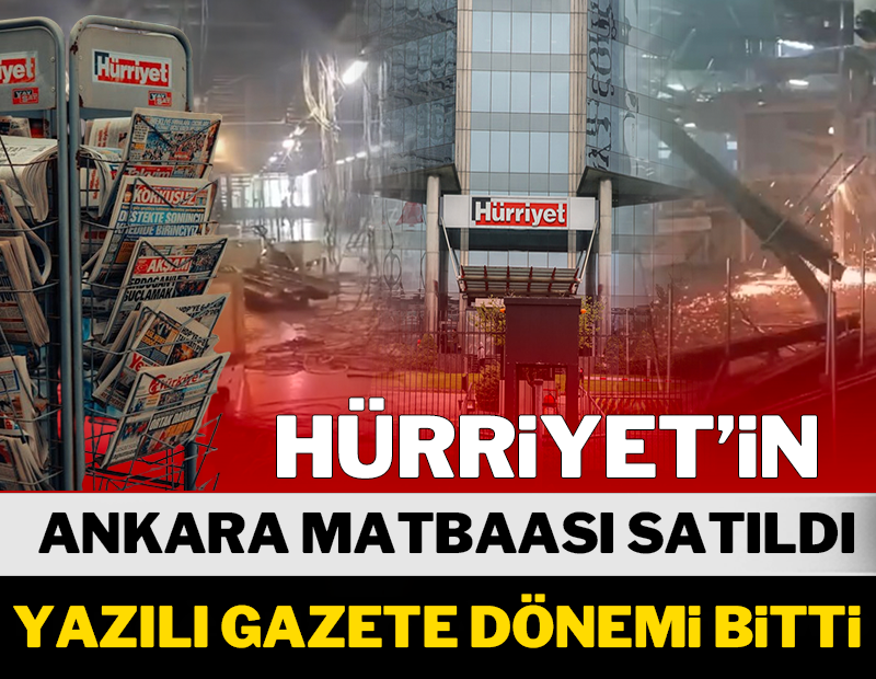 Türk medyasında bir dönemin sonu: Hürriyet Ankara matbaası hurdacılara satıldı