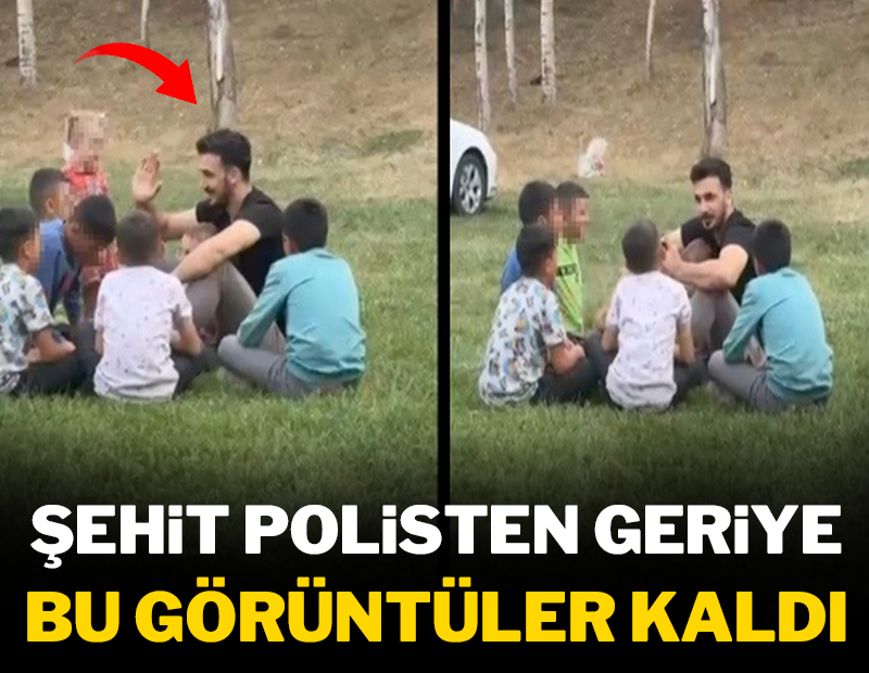 Şehit polisten geriye bu görüntüler kaldı!
