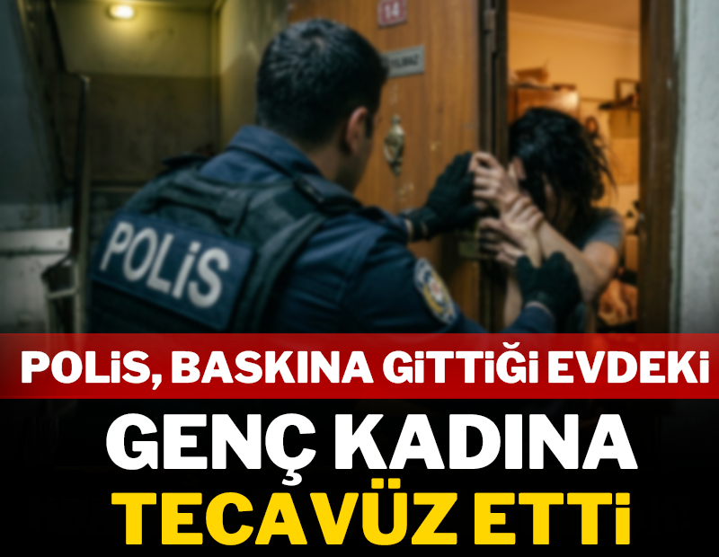 Polis, baskına gittiği evdeki genç kadına tecavüz etti!