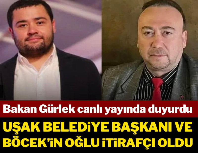 Bakan Gürlek duyurdu: Muhittin Böcek'in oğlu ve Özkan Yalım 'etkin pişmanlık' için ifade verdi